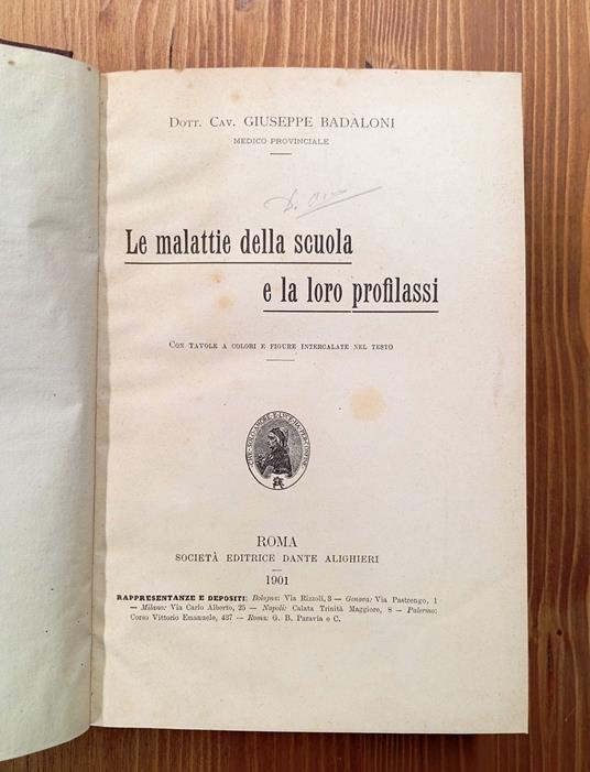 Le malattie della scuola e la loro profilassi - Giuseppe Adani - copertina