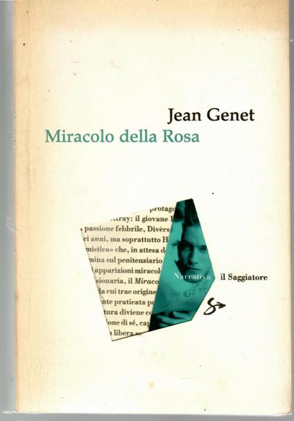 Miracolo Della Rosa - Jean Genet - copertina