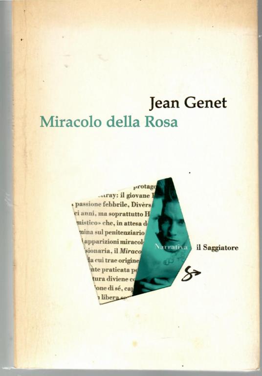 Miracolo Della Rosa - Jean Genet - copertina