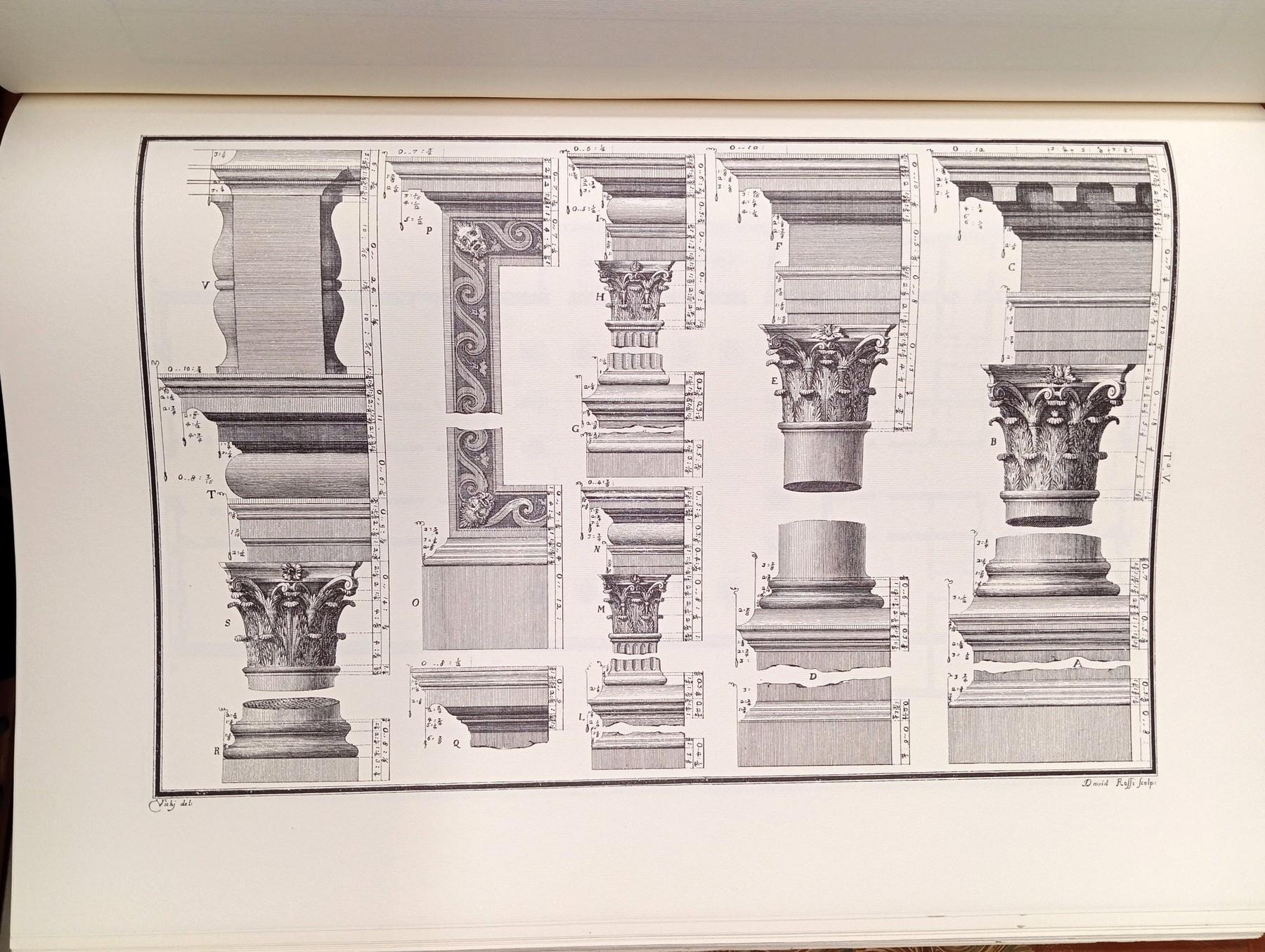 Le fabbriche e i disegni di Andrea Palladio - raccolti ed illustrati da Ottavio Bertotti Scamozzi : opera divisa in quattro tomi con tavole in rame rappresentanti le Piante, i Prospetti e gli Spaccati, con la traduzione in francese (ristampa facsimile)