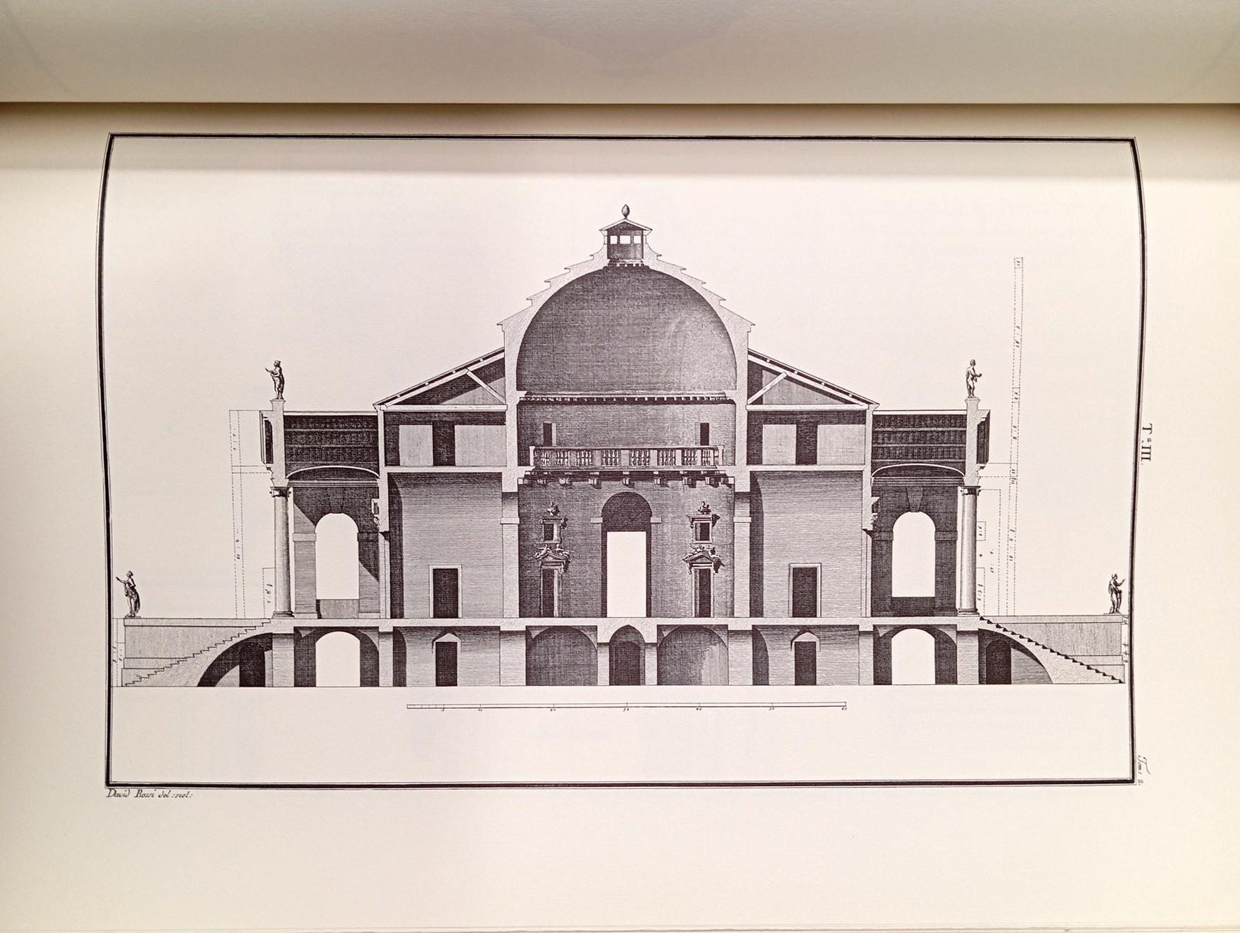 Le fabbriche e i disegni di Andrea Palladio - raccolti ed illustrati da Ottavio Bertotti Scamozzi : opera divisa in quattro tomi con tavole in rame rappresentanti le Piante, i Prospetti e gli Spaccati, con la traduzione in francese (ristampa facsimile)