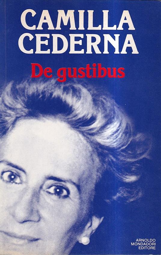 De gustibus - Camilla Cederna - copertina
