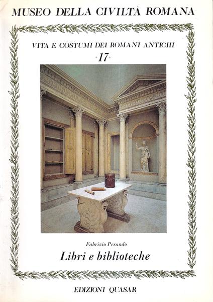 Libri e biblioteche - Fabrizio Pesando - copertina