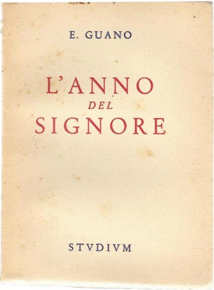 L' anno Del Signore - Emilio Guano - copertina