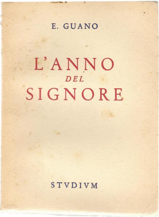 L' anno Del Signore - Emilio Guano - copertina