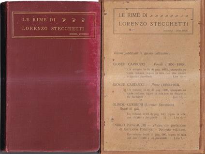 Le rime di Lorenzo Stecchetti - Lorenzo Stecchetti - copertina