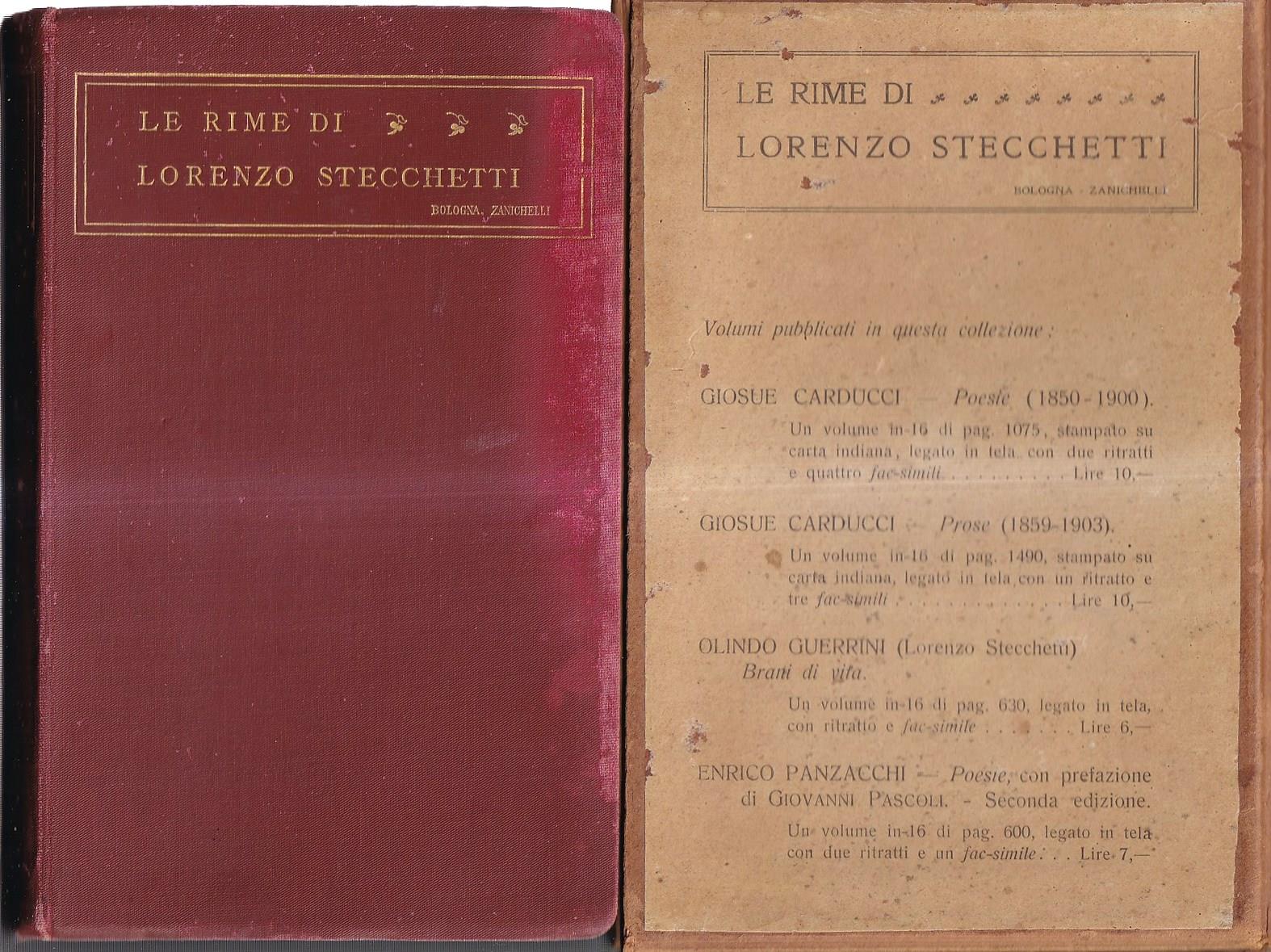 Le rime di Lorenzo Stecchetti