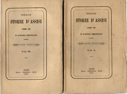 Delle Storie Di Assisi - Antonio Cristiani - copertina