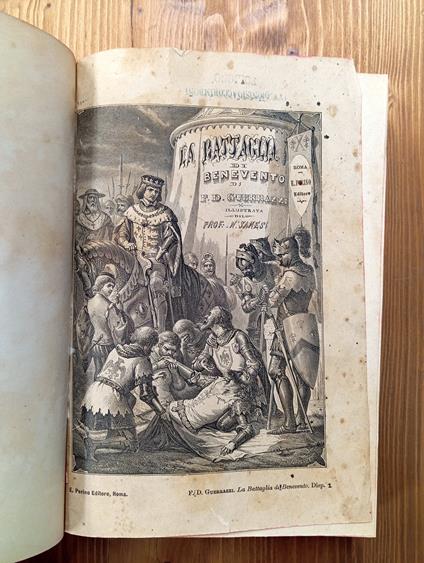 battaglia di Benevento. Storia del secolo XIII - copertina