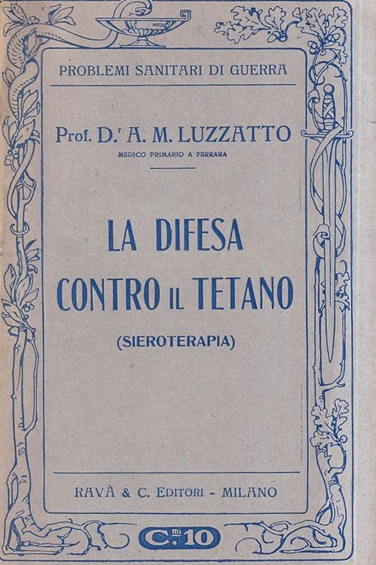 difesa contro il tetano (Sieroterapia) - copertina