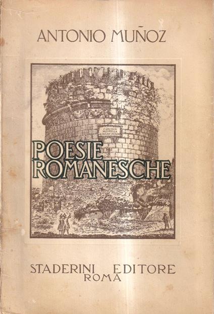 Poesie romanesche - Antonio Muñoz - copertina