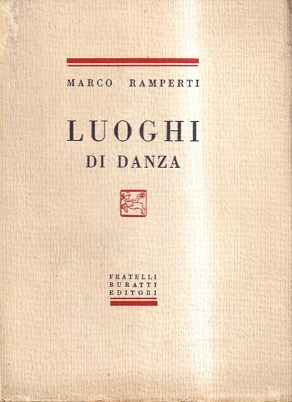 Luoghi di danza - Marco Ramperti - copertina