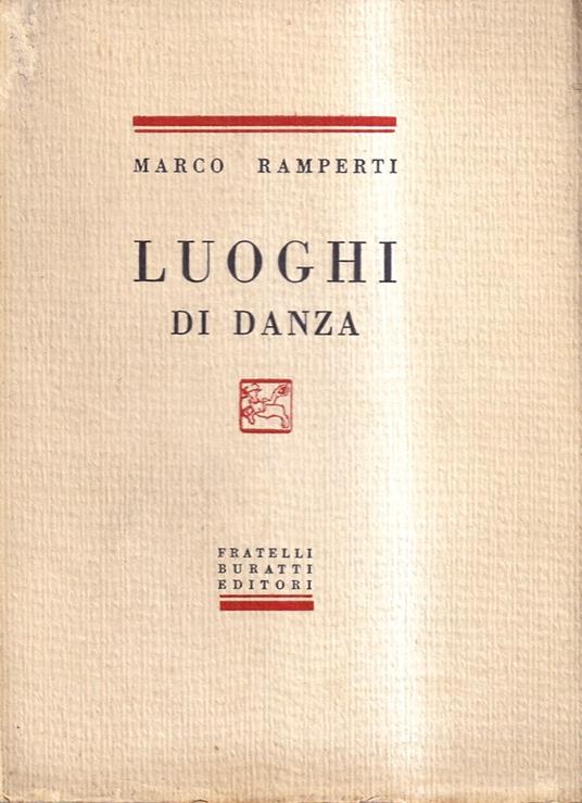 Luoghi di danza - Marco Ramperti - copertina