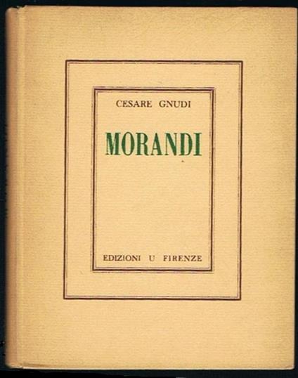 Morandi - Cesare Gnudi - copertina
