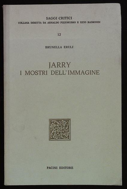 Jarry. I mostri dell'immagine - copertina