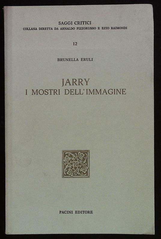 Jarry. I mostri dell'immagine - copertina