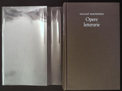 Opere letterarie - Niccolò Machiavelli - copertina