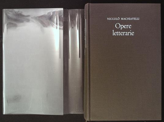 Opere letterarie - Niccolò Machiavelli - copertina