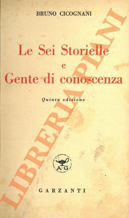 Le Sei Storielle e Gente di conoscenza - Bruno Cicognani - copertina
