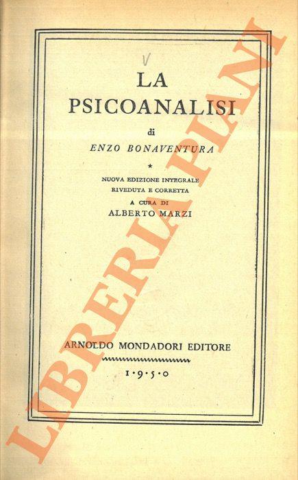 psicoanalisi - Enzo Bonaventura - copertina