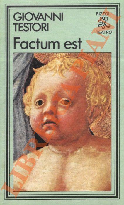 Factum est - Giovanni Testori - copertina