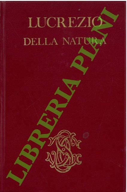 Della natura - Tito Lucrezio Caro - copertina