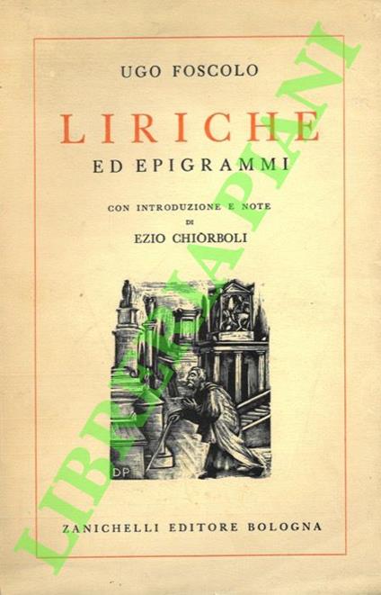 Liriche ed epigrammi - Ugo Foscolo - copertina