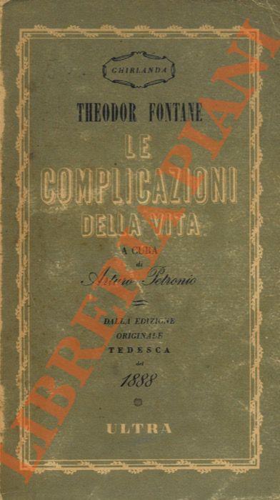 Le complicazioni della vita - Theodor Fontane - copertina