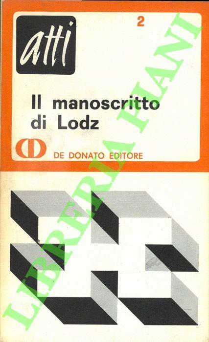 Il manoscritto di Lodz - copertina