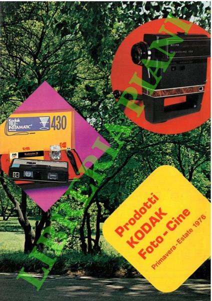 Prodotti KODAK. Foto-Cine. Primavera - Estate 1976 - copertina