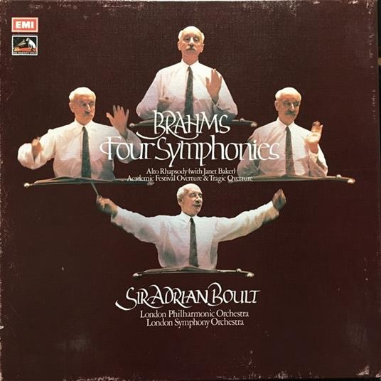 4 Sinfonie - Vinile LP di Johannes Brahms,Sir Adrian Boult