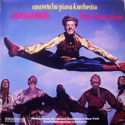 Concerto Per Pianoforte E Orchestra - Vinile LP di Aram Khachaturian,Dimitri Mitropoulos