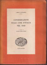 Considerazioni sulle cose d'Italia nel 1848 A cura di Cesare Spellanzon