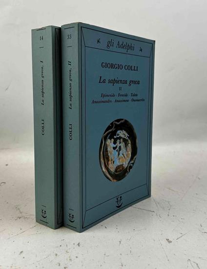 sapienza greca. Volume I - II - Giorgio Colli - copertina