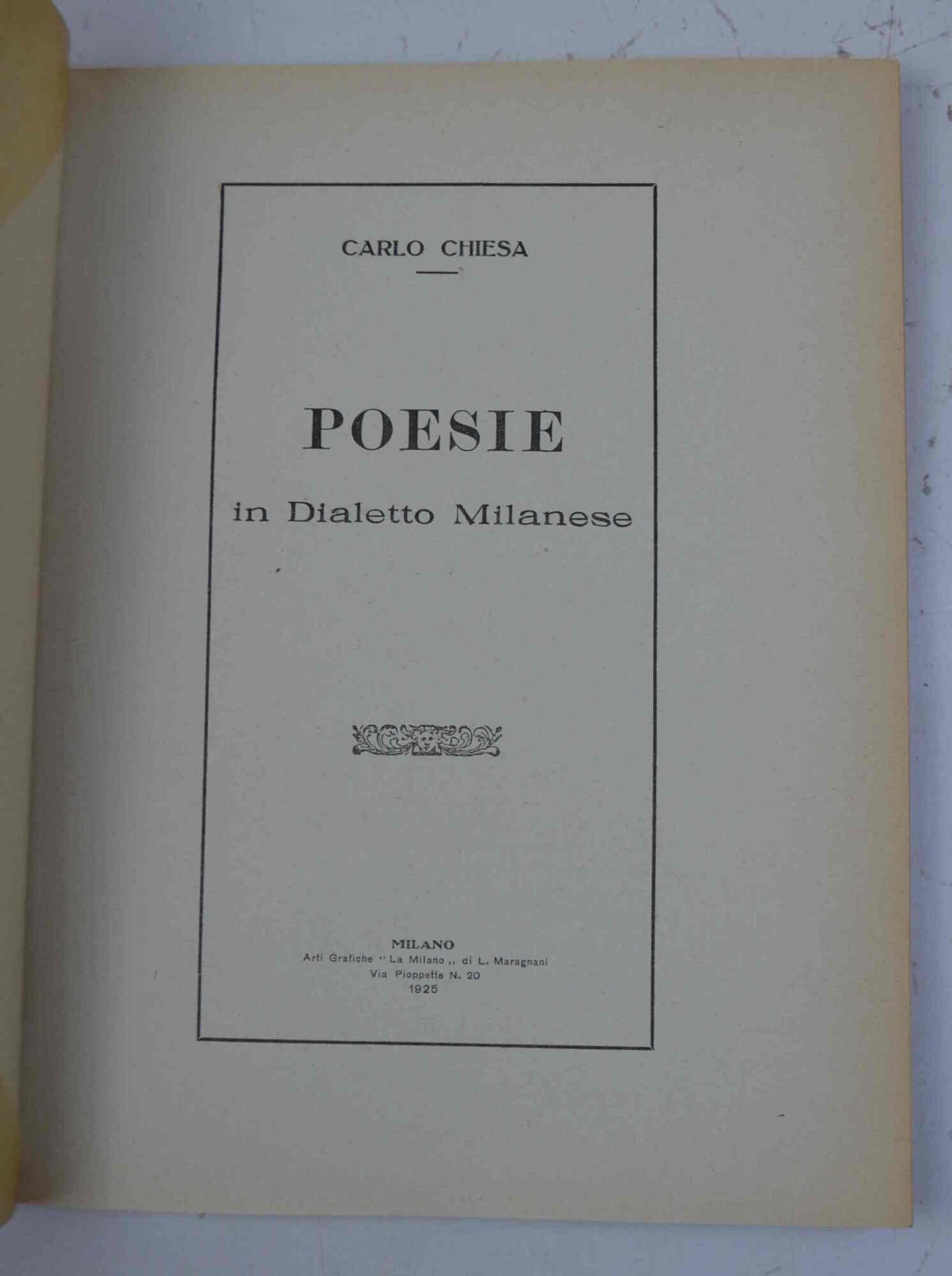 Poesie in Dialetto Milanese