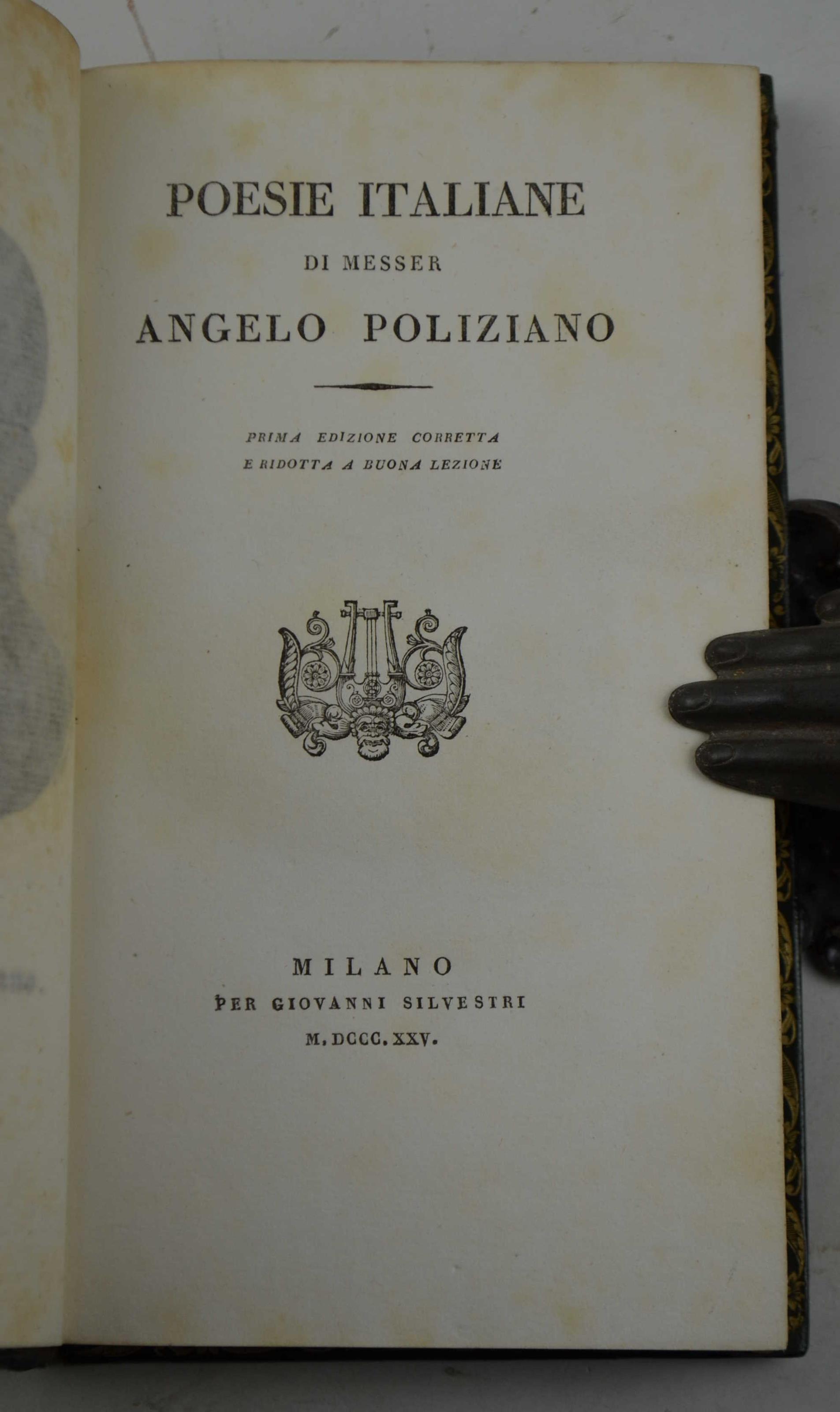 Poesie italiane… Prima edizione corretta e ridotta a buona lezione