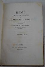 Rime edite ed inedite... colla traduzione latina a fronte dell'abate Giuseppe A. Trivellato