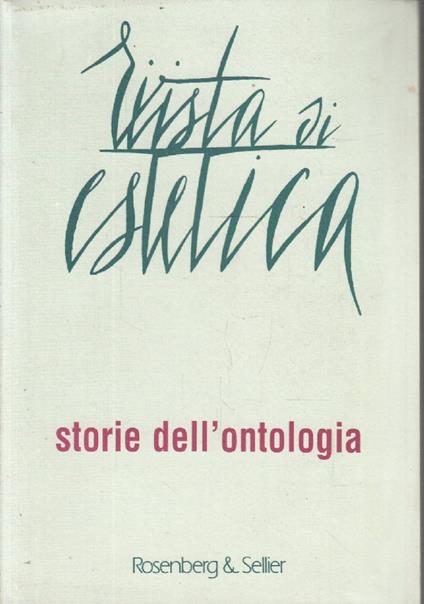 Rivista di estetica n. 22 2003 - copertina