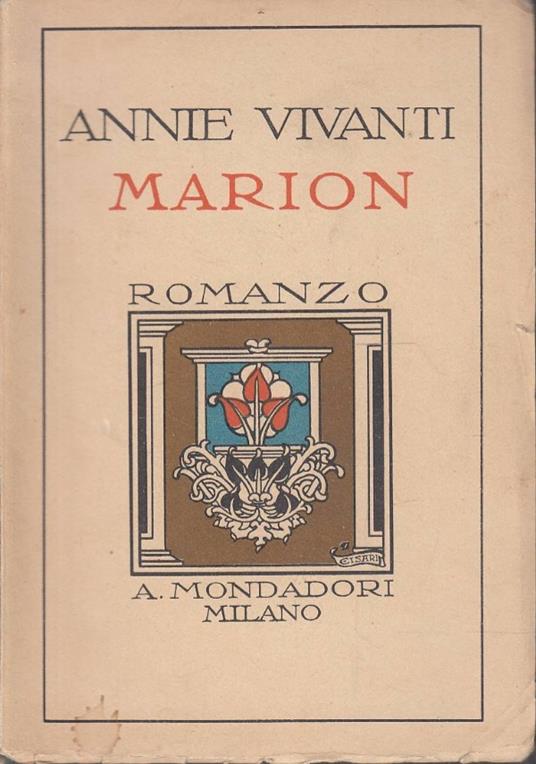 Marion - Annie Vivanti - copertina