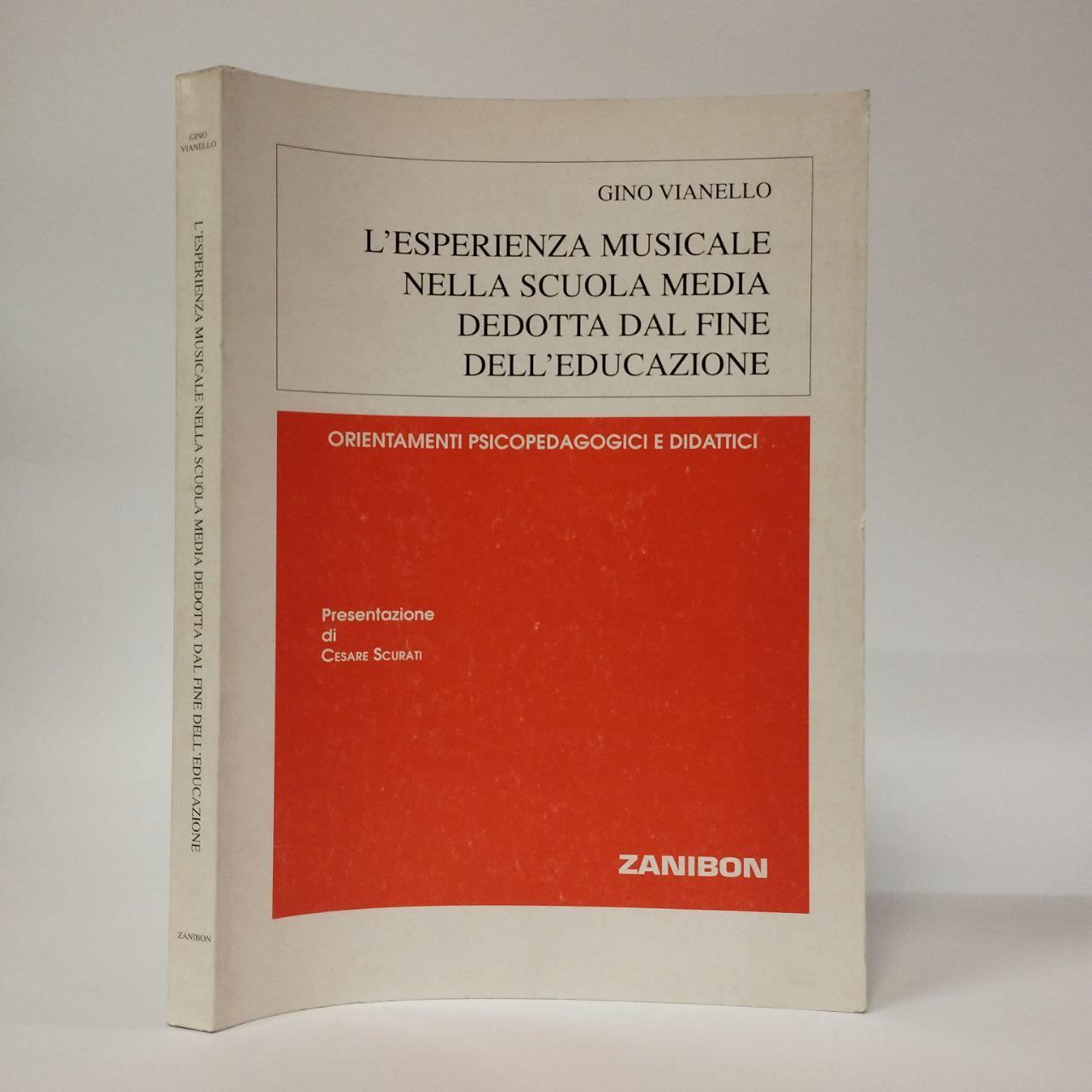 L' esperienza musicale nella scuola media dedotta dal fine dell'educazione