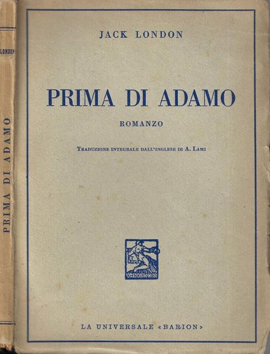 Prima di Adamo - Jack London - copertina