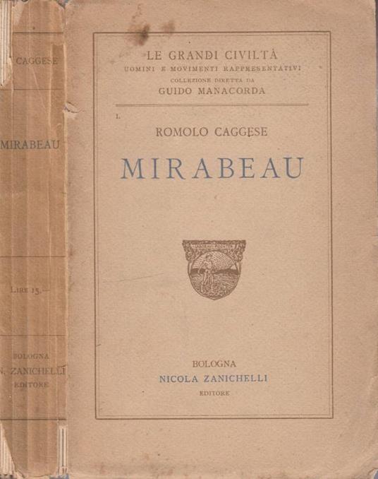 Mirabeau - Romolo Caggese - copertina