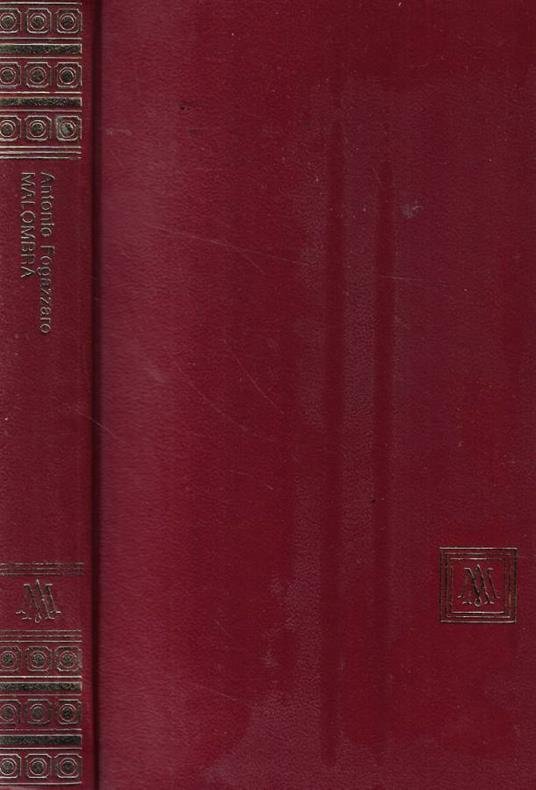 Malombra - Antonio Fogazzaro - copertina