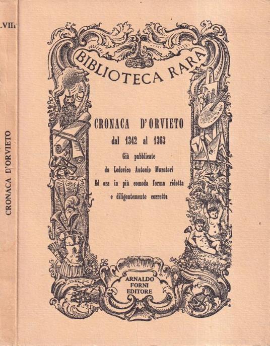 Cronaca d'Orvieto dal 1342 al 1363 - Lodovico Antonio Muratori - copertina