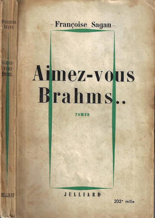 Aimez - vous Brahms… - Françoise Sagan - copertina