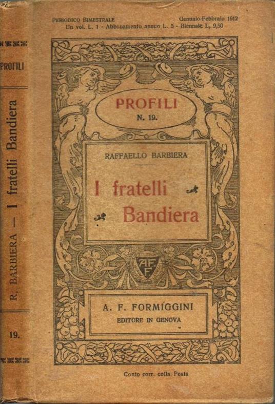 I fratelli Bandiera - Raffaello Barbiera - copertina