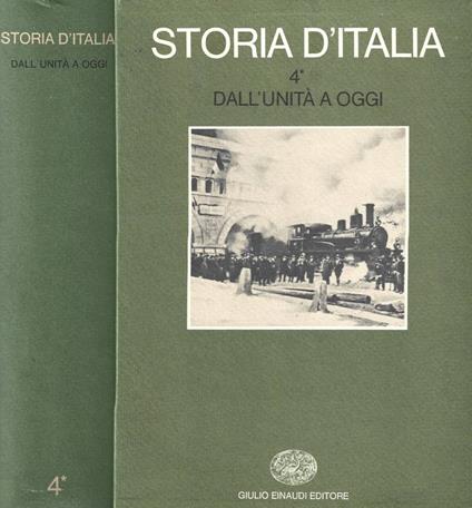 Storia d'Italia. Volume 4. I tomo: Dall'Unità a oggi - Ruggiero Romano - copertina