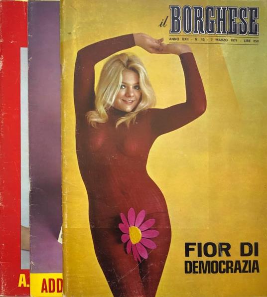 Il Borghese anno XXII, n 10, 38, 48 1971 - Mario Tedeschi - copertina