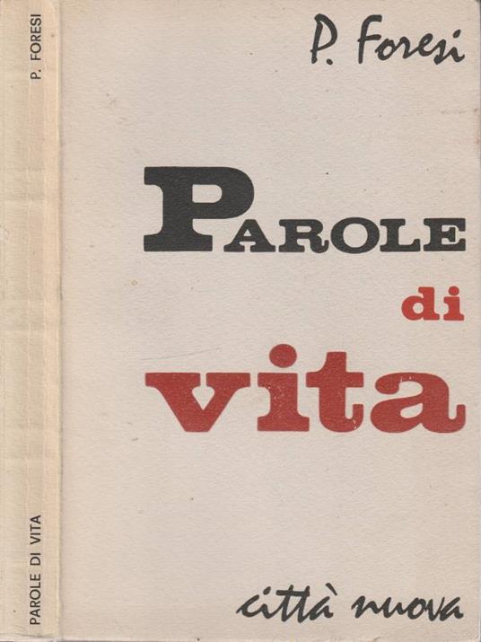Parole di vita - Pasquale Foresi - copertina