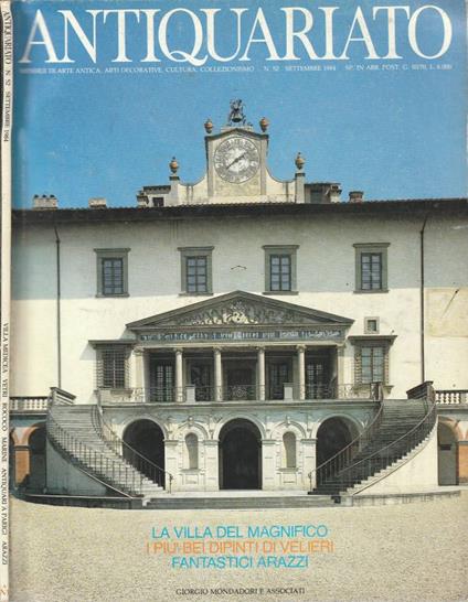 Antiquariato n 52, settembre 1984, anno VII - Renato Olivieri - copertina
